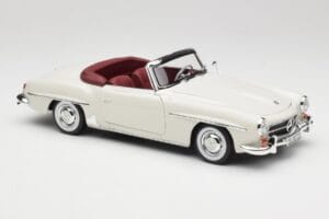 Mercedes 190 SL W121 Šviesiai Pilkas Norev 1:18 B66040710 Metalas - nuotrauka 8 iš 10