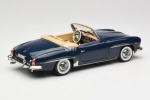 Mercedes 190 SL W121 Middle Blue Norev 1:18 183403 Metalas - nuotrauka 3 iš 8