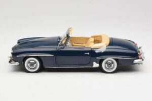 Mercedes 190 SL W121 Middle Blue Norev 1:18 183403 Metalas - nuotrauka 4 iš 8