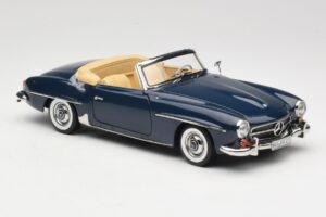 Mercedes 190 SL W121 Middle Blue Norev 1:18 183403 Metalas - nuotrauka 6 iš 8