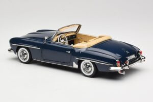 Mercedes 190 SL W121 Middle Blue Norev 1:18 183403 Metalas - nuotrauka 7 iš 8