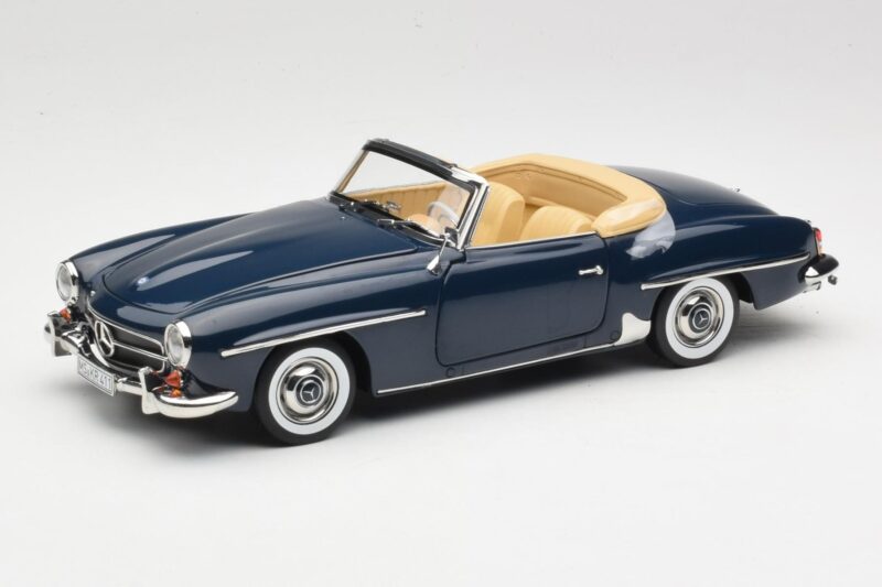 Mercedes 190 SL W121 Middle Blue Norev 1:18 183403 Metalas