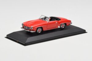 Mercedes 190 SL W121 Raudonas Minichamps 1:43 940033131 Metalas - nuotrauka 2 iš 4