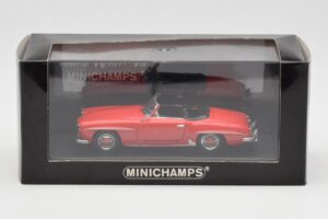 Mercedes 190 SL W121 Raudonas Minichamps 1:43 940033131 Metalas - nuotrauka 4 iš 4