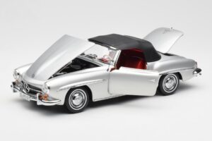 Mercedes 190 SL W121 Sidabrinis Norev 1:18 B660640604 Metalas - nuotrauka 2 iš 8
