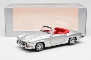 Mercedes 190 SL W121 Sidabrinis Norev 1:18 B660640604 Metalas - nuotrauka 8 iš 8