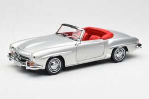 Mercedes 190 SL W121 Sidabrinis Norev 1:18 B660640604 Metalas