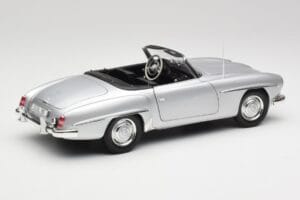 Mercedes 190 SL W121 Sidabrinis Pilkas Minichamps 1:18 100037031 Metalas - nuotrauka 3 iš 8