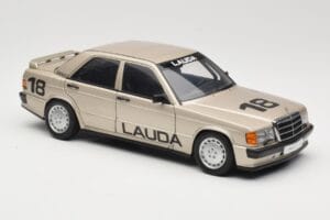 Mercedes 190E 2.3-16 W201 #1 N. Lauda Race of Champions Nurburgring 1984 AUTOart 1:18 88431 Metalas - nuotrauka 6 iš 8