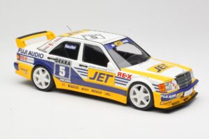 Mercedes 190E 2.5-16 EVO 1 W201 Team MS-Jet #5 M. Reuter DTM 1989 Minichamps 1:18 155893605 Metalas - nuotrauka 4 iš 6