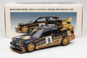 Mercedes 190E 2.5-16 Evo II #9 K. Ludwig Macau GP 3rd Place 1991 AUTOart 1:18 89135 Metalas - nuotrauka 8 iš 8
