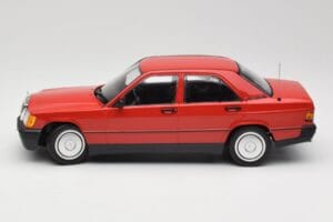 Mercedes 190E W201 Raudonas Minichamps 1:18 155037000 Metalas - nuotrauka 3 iš 6
