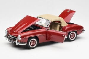 Mercedes 190SL W198 Raudonas AUTOart 1:18 76116 Metalas - nuotrauka 2 iš 8