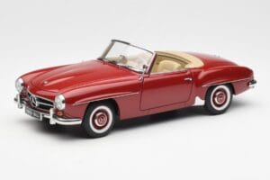 Mercedes 190SL W198 Raudonas AUTOart 1:18 76116 Metalas