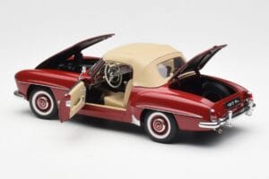 Mercedes 190SL W198 Raudonas AUTOart 1:18 76116 Metalas - nuotrauka 5 iš 8