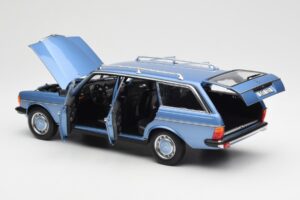 Mercedes 200 S123 T-Model Diamond Mėlynas Dilerio Leidimas Norev 1:18 B66040671 Metalas - nuotrauka 5 iš 8