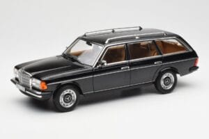 Mercedes 200 T S123 Juodas Norev 1:18 183735 Metalas