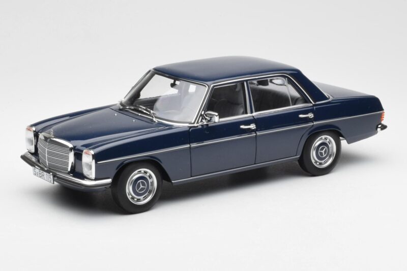 Mercedes 200 W114 Midnight Mėlynas Dilerio Leidimas Norev 1:18 B66040694 Metalas