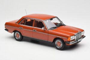 Mercedes 200 W123 English Raudonas Dilerio Leidimas Norev 1:18 B66040653 Metalas - nuotrauka 6 iš 8