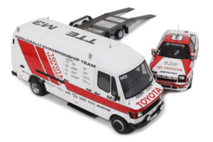 Mercedes 208D + Toyota Celica ST165 Gr.A RAC Safari 1990 Otto 1:18 OT480 Derva - nuotrauka 2 iš 4