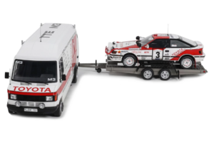 Mercedes 208D + Toyota Celica ST165 Gr.A RAC Safari 1990 Otto 1:18 OT480 Derva