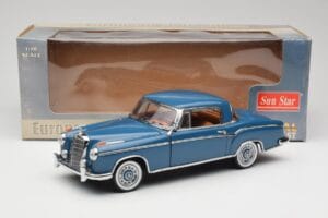Mercedes 220 SE W128 Mėlynas Sun Star 1:18 3561 Metalas - nuotrauka 8 iš 8