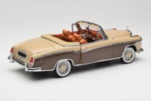 Mercedes 220 SE W128 Kabrioletas Bronzinis Raudonas Sun Star 1:18 3572 Metalas - nuotrauka 3 iš 8