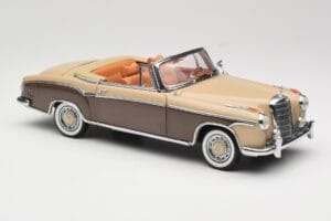 Mercedes 220 SE W128 Kabrioletas Bronzinis Raudonas Sun Star 1:18 3572 Metalas - nuotrauka 6 iš 8
