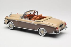 Mercedes 220 SE W128 Kabrioletas Bronzinis Raudonas Sun Star 1:18 3572 Metalas - nuotrauka 7 iš 8