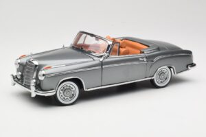 Mercedes 220 SE W128 Kabrioletas Grey Metallic Sun Star 1:18 3352-M1 Metalas