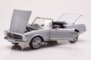 Mercedes 230 SL W113 Pagoda Pilkas Norev 1:18 183990 Metalas - nuotrauka 2 iš 8