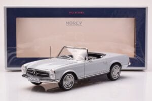 Mercedes 230 SL W113 Pagoda Pilkas Norev 1:18 183990 Metalas - nuotrauka 8 iš 8