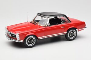 Mercedes 230 SL W113 Pagoda Raudonas Norev 1:18 B660640596 Metalas