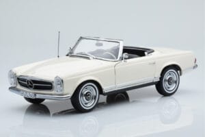 Mercedes 230 SL W113 Pagoda Baltas Riboto Leidimo Norev 1:18 183768 Metalas