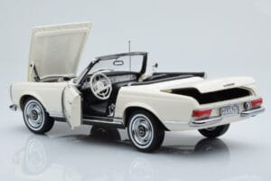 Mercedes 230 SL W113 Pagoda Baltas Riboto Leidimo Norev 1:18 183768 Metalas - nuotrauka 6 iš 9