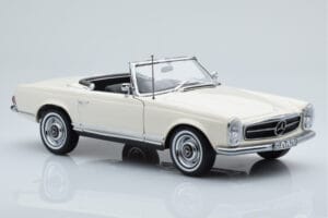 Mercedes 230 SL W113 Pagoda Baltas Riboto Leidimo Norev 1:18 183768 Metalas - nuotrauka 7 iš 9