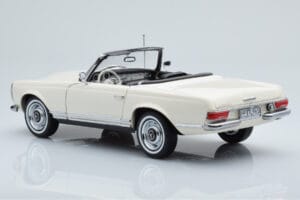 Mercedes 230 SL W113 Pagoda Baltas Riboto Leidimo Norev 1:18 183768 Metalas - nuotrauka 8 iš 9