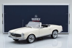 Mercedes 230 SL W113 Pagoda Baltas Riboto Leidimo Norev 1:18 183768 Metalas - nuotrauka 9 iš 9