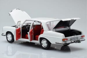 Mercedes 250 SE W108 Baltas Riboto Leidimo Norev 1:18 183763 Metalas - nuotrauka 5 iš 8