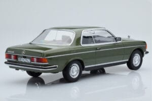 Mercedes 280 CE W123 Coupe Žalias Norev 1:18 183704 Metalas - nuotrauka 2 iš 6