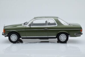 Mercedes 280 CE W123 Coupe Žalias Norev 1:18 183704 Metalas - nuotrauka 3 iš 6