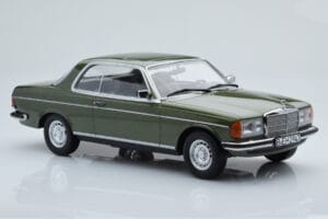 Mercedes 280 CE W123 Coupe Žalias Norev 1:18 183704 Metalas - nuotrauka 4 iš 6