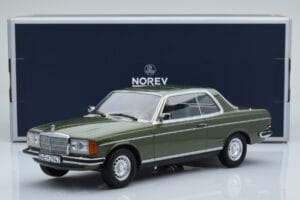 Mercedes 280 CE W123 Coupe Žalias Norev 1:18 183704 Metalas - nuotrauka 6 iš 6