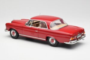 Mercedes 280 SE W108 Raudonas Norev 1:18 193527 Metalas - nuotrauka 7 iš 8