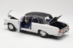 Mercedes 280 SE W111 Kabrioletas Šviesiai Pilkas Norev 1:18 183530 Metalas - nuotrauka 5 iš 8