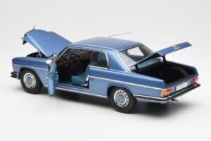 Mercedes 280C/8 W114 Coupe Mėlynas Metallic AUTOart 1:18 76187 Metalas - nuotrauka 5 iš 8