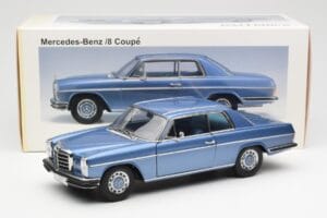 Mercedes 280C/8 W114 Coupe Mėlynas Metallic AUTOart 1:18 76187 Metalas - nuotrauka 8 iš 8