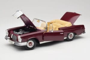 Mercedes 280SE W108 Bordeaux Raudonas Maisto 1:18 31811 Metalas - nuotrauka 2 iš 8