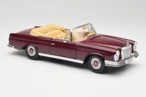 Mercedes 280SE W108 Bordeaux Raudonas Maisto 1:18 31811 Metalas - nuotrauka 6 iš 8