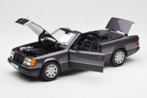 Mercedes 300 CE-24 W124 Kabrioletas Violetinis Metallic Norev 1:18 183567 Metalas - nuotrauka 2 iš 10